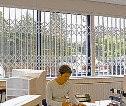 seceuroguard 1000 security grille installed in an office